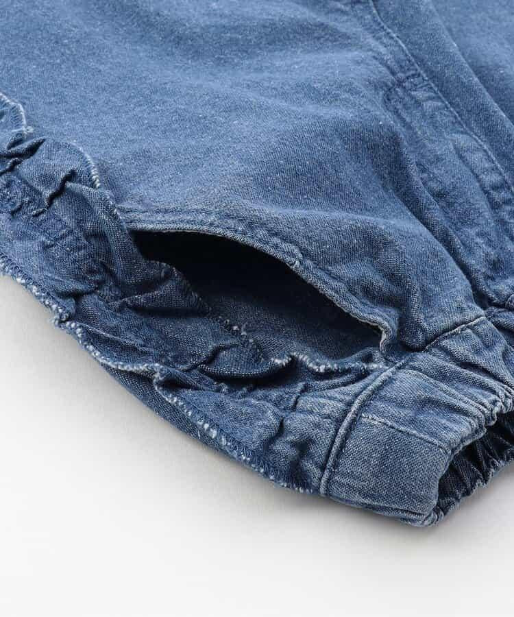 荷葉邊牛仔長褲 10分丈