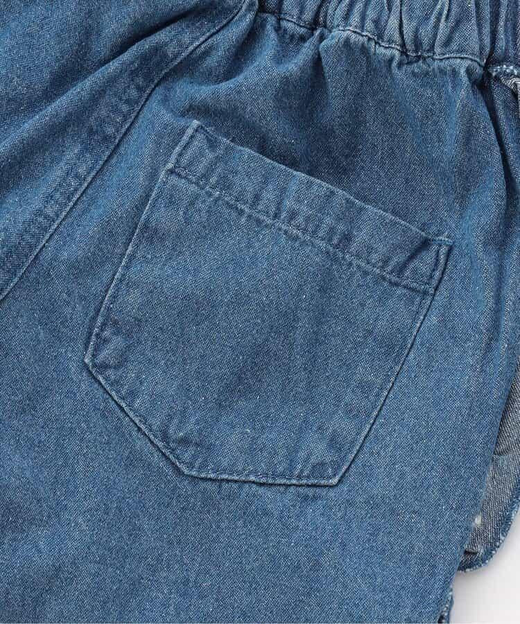 荷葉邊牛仔長褲 10分丈