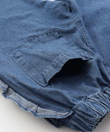 荷葉邊牛仔長褲 10分丈