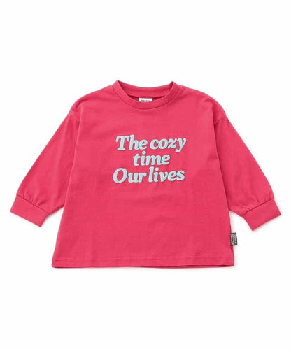 標誌&數字印花長袖T恤