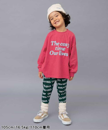 標誌&數字印花長袖T恤