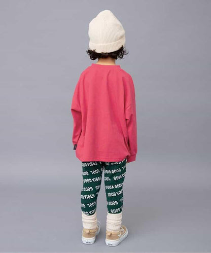 標誌&數字印花長袖T恤