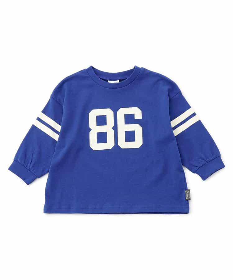 標誌&數字印花長袖T恤