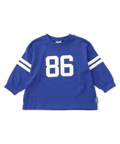 標誌&數字印花長袖T恤