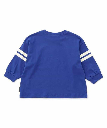 標誌&數字印花長袖T恤