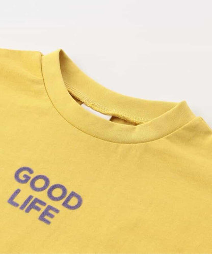 標誌&數字印花長袖T恤