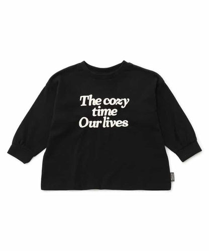 標誌&數字印花長袖T恤