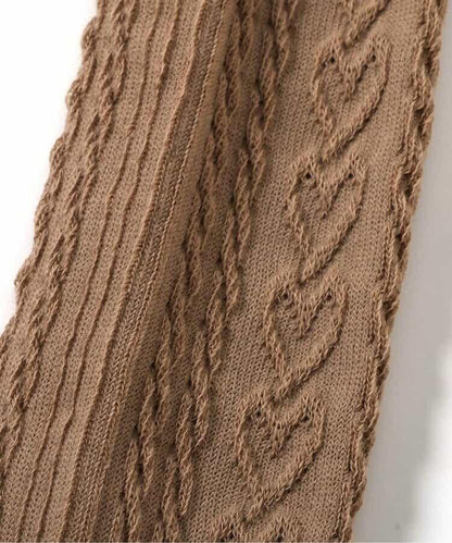 愛心花紋高腰塑形打底褲&襪子