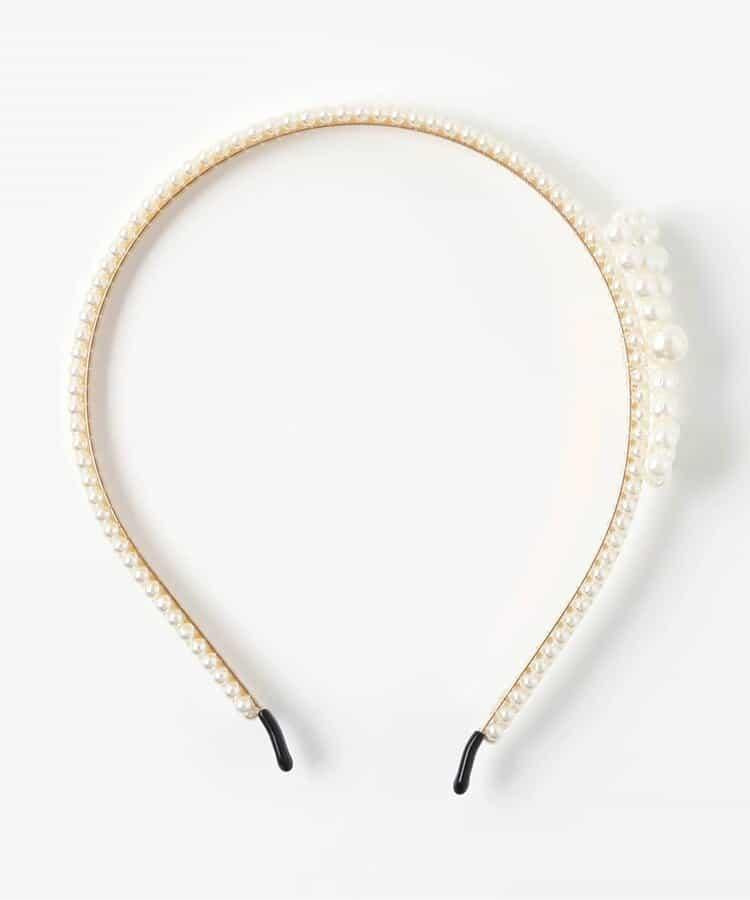蝴蝶結珍珠髮箍