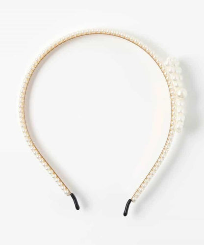 蝴蝶結珍珠髮箍