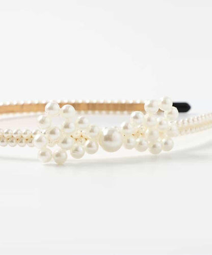 蝴蝶結珍珠髮箍
