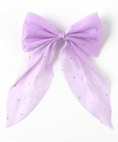 鑲嵌寶石網紗髮夾