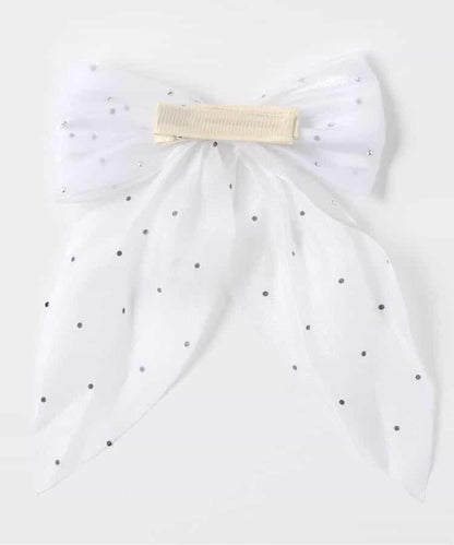 鑲嵌寶石網紗髮夾