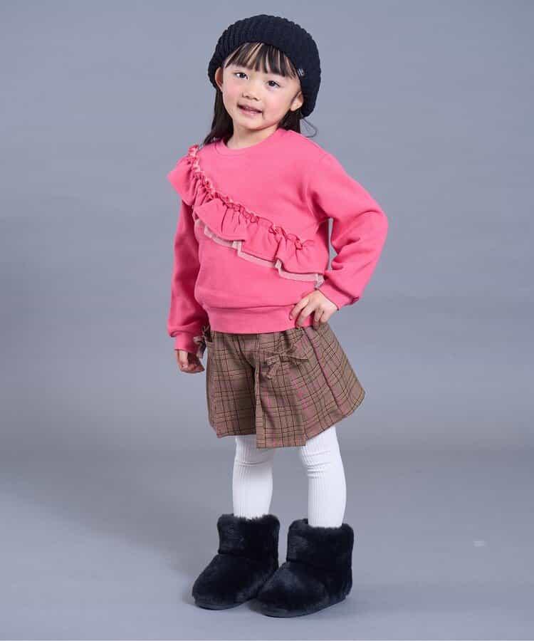 帶梵天裝飾毛線貝雷帽