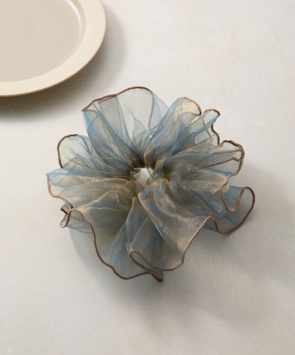 透膚荷葉邊髮圈