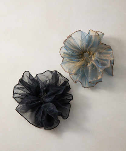 透膚荷葉邊髮圈