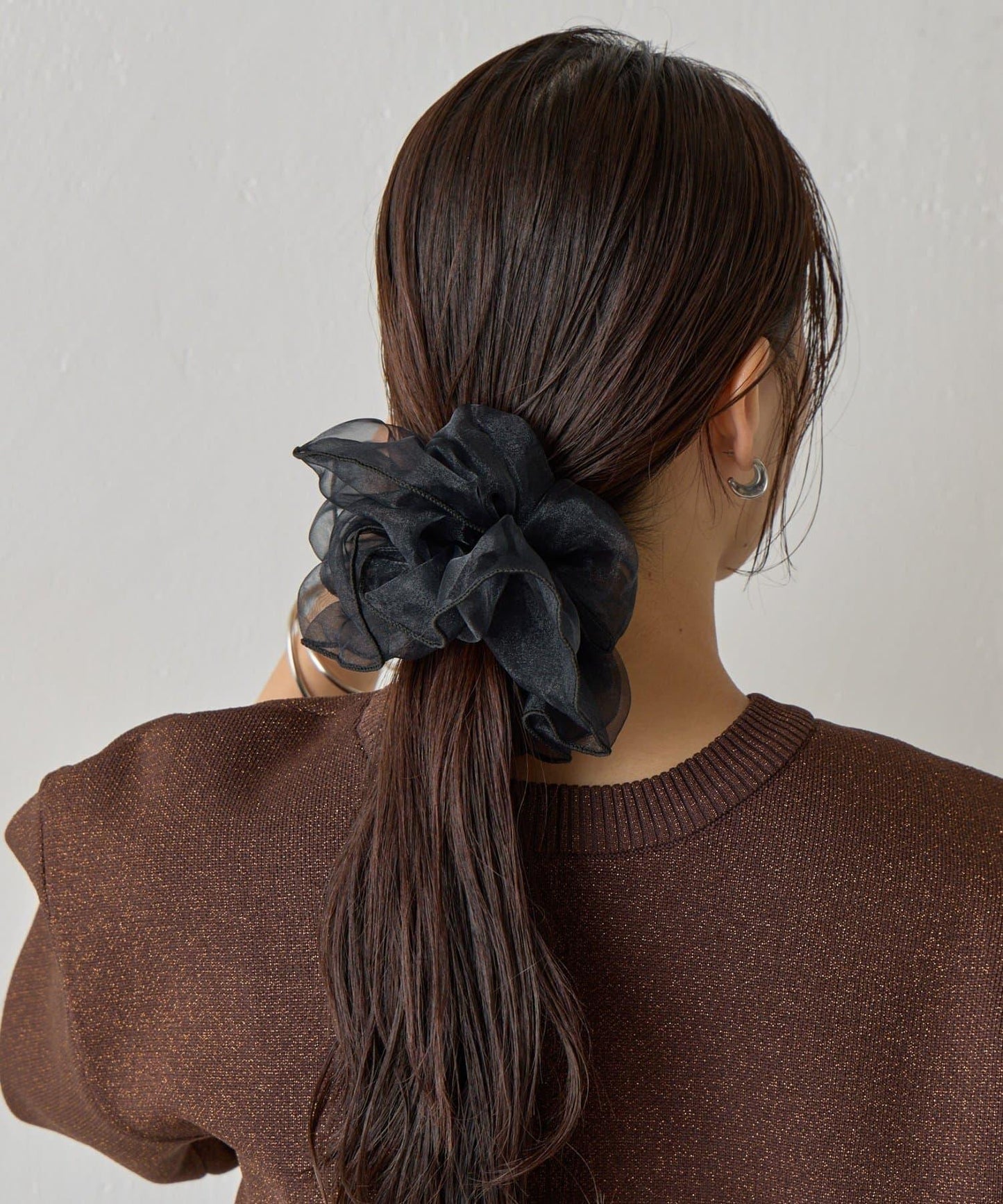 透膚荷葉邊髮圈