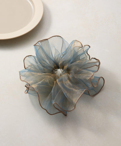 透膚荷葉邊髮圈