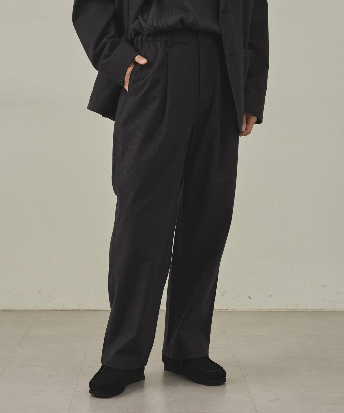 【paradigm】冬季亞麻休閒長褲U