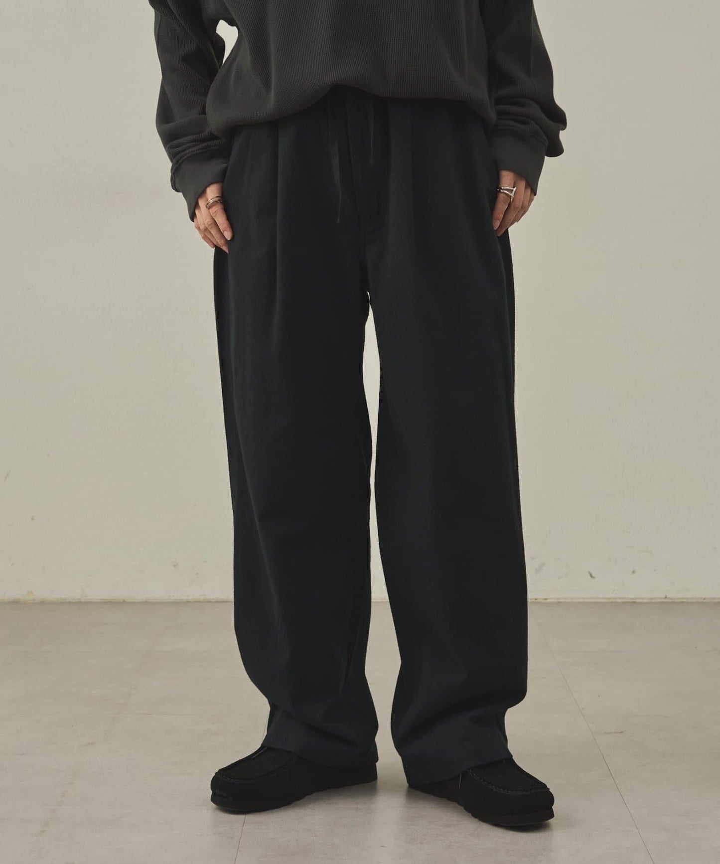 【paradigm】冬季亞麻休閒長褲U