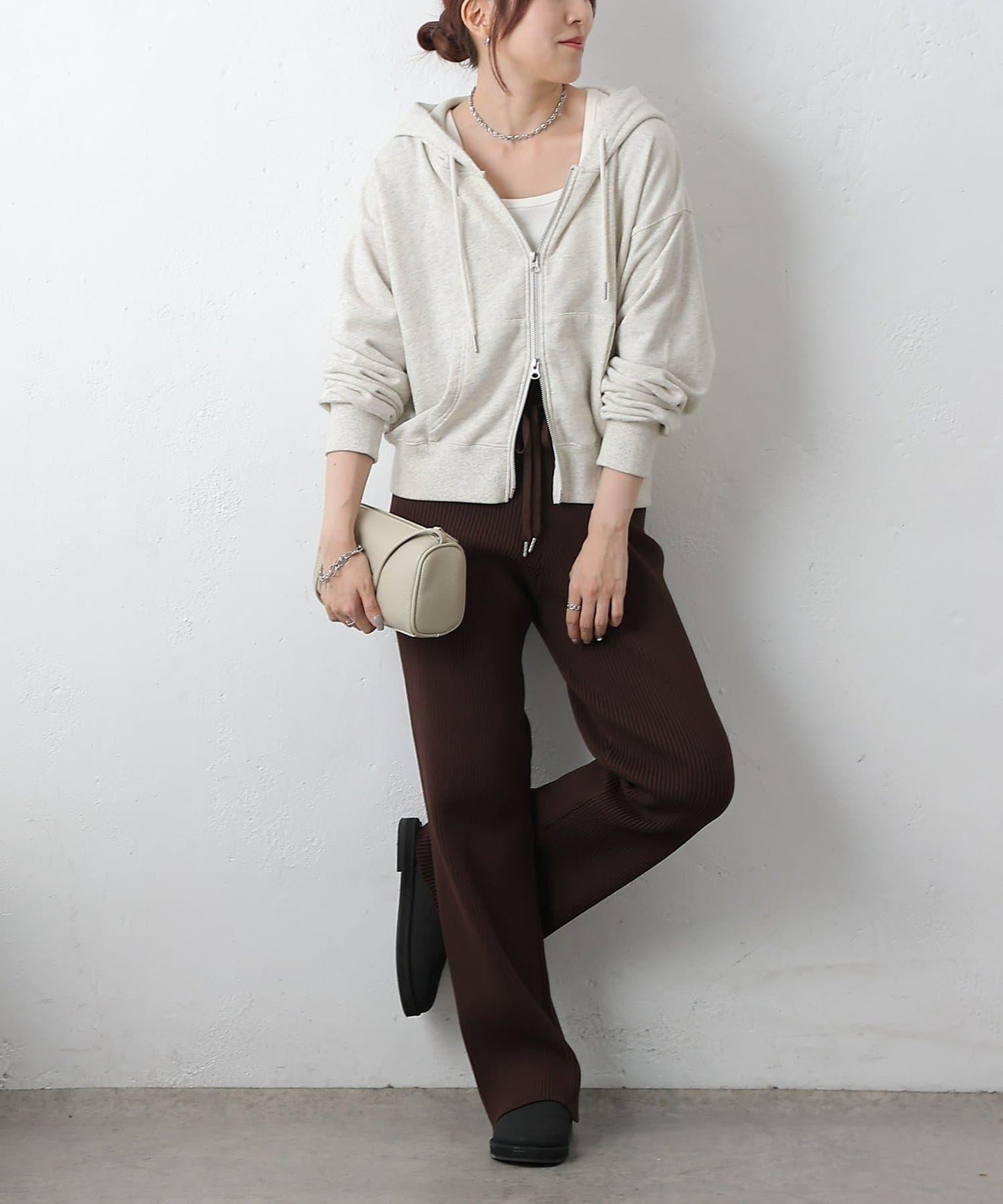 滌綸紗羅紋長褲