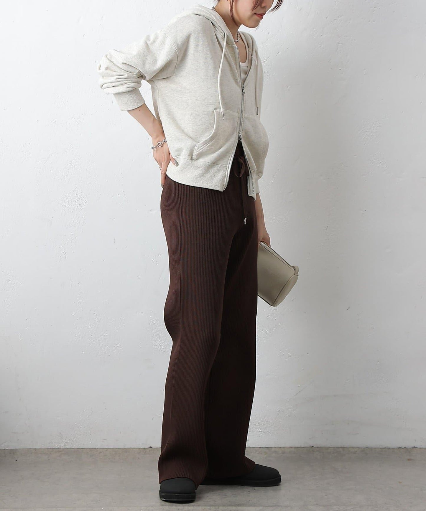 滌綸紗羅紋長褲