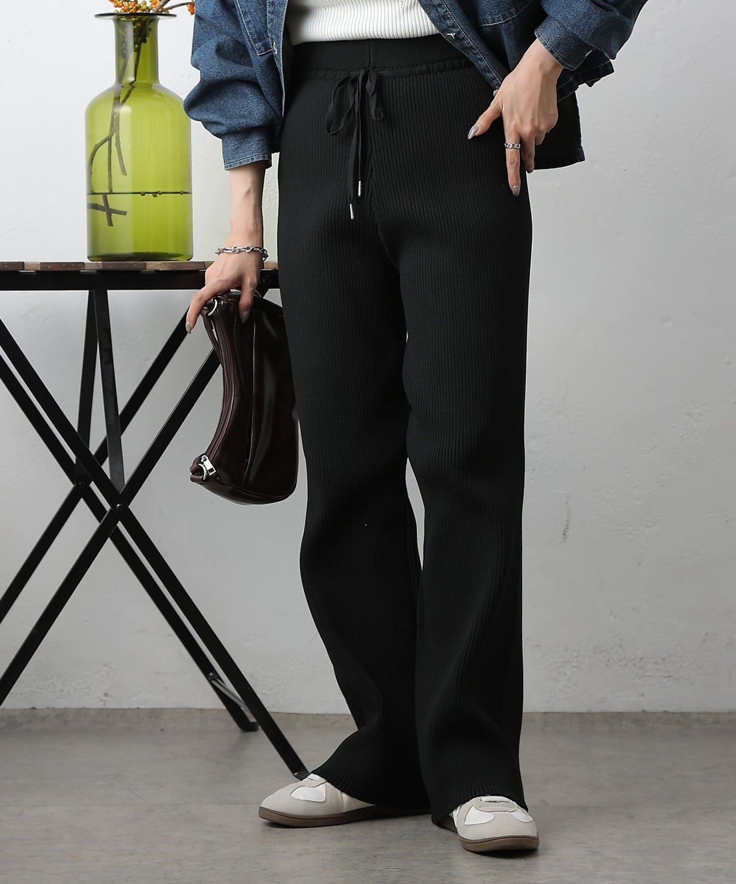 滌綸紗羅紋長褲