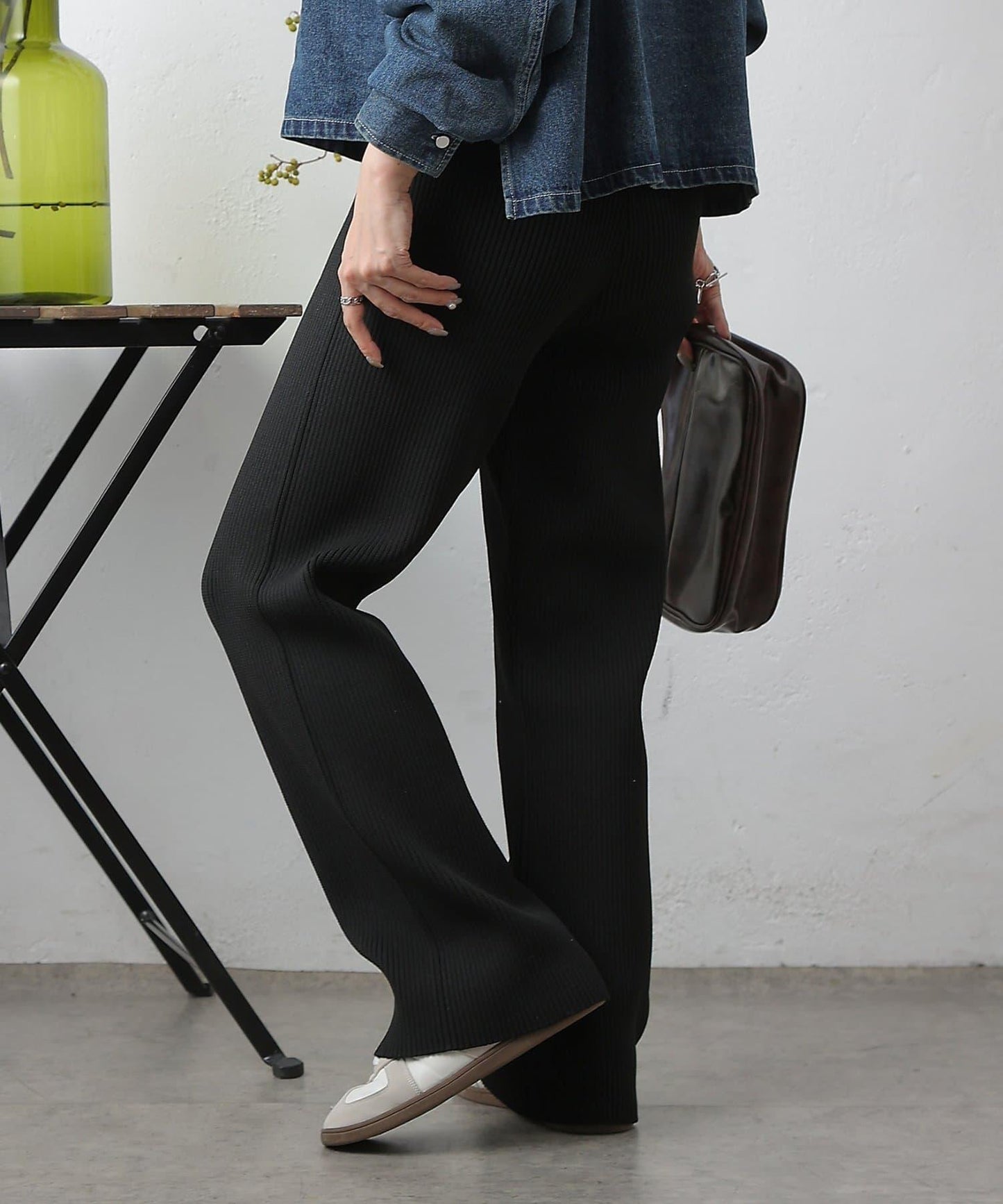 滌綸紗羅紋長褲