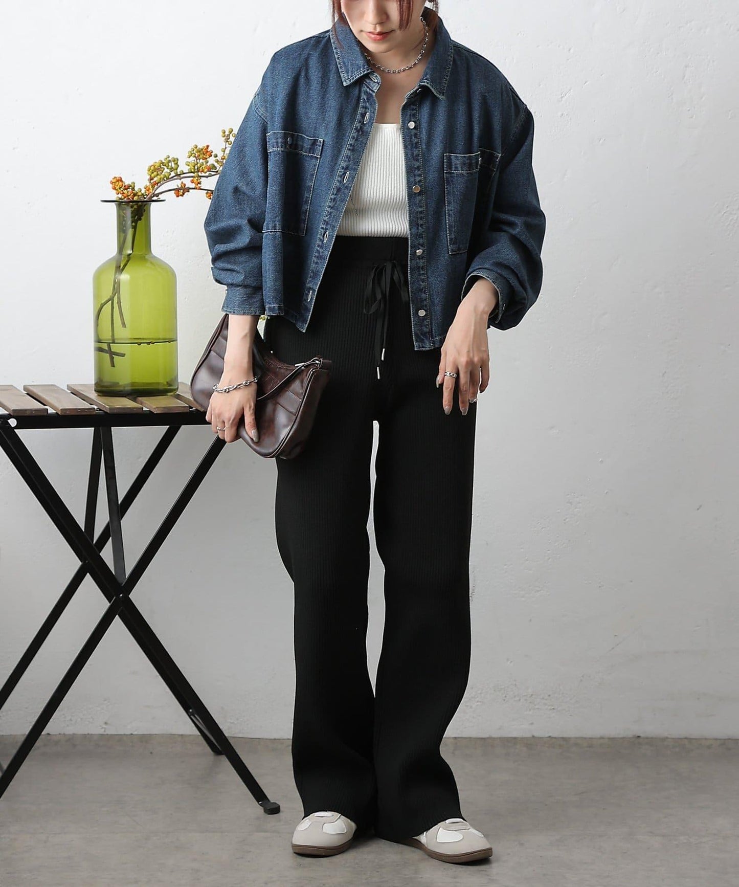 滌綸紗羅紋長褲