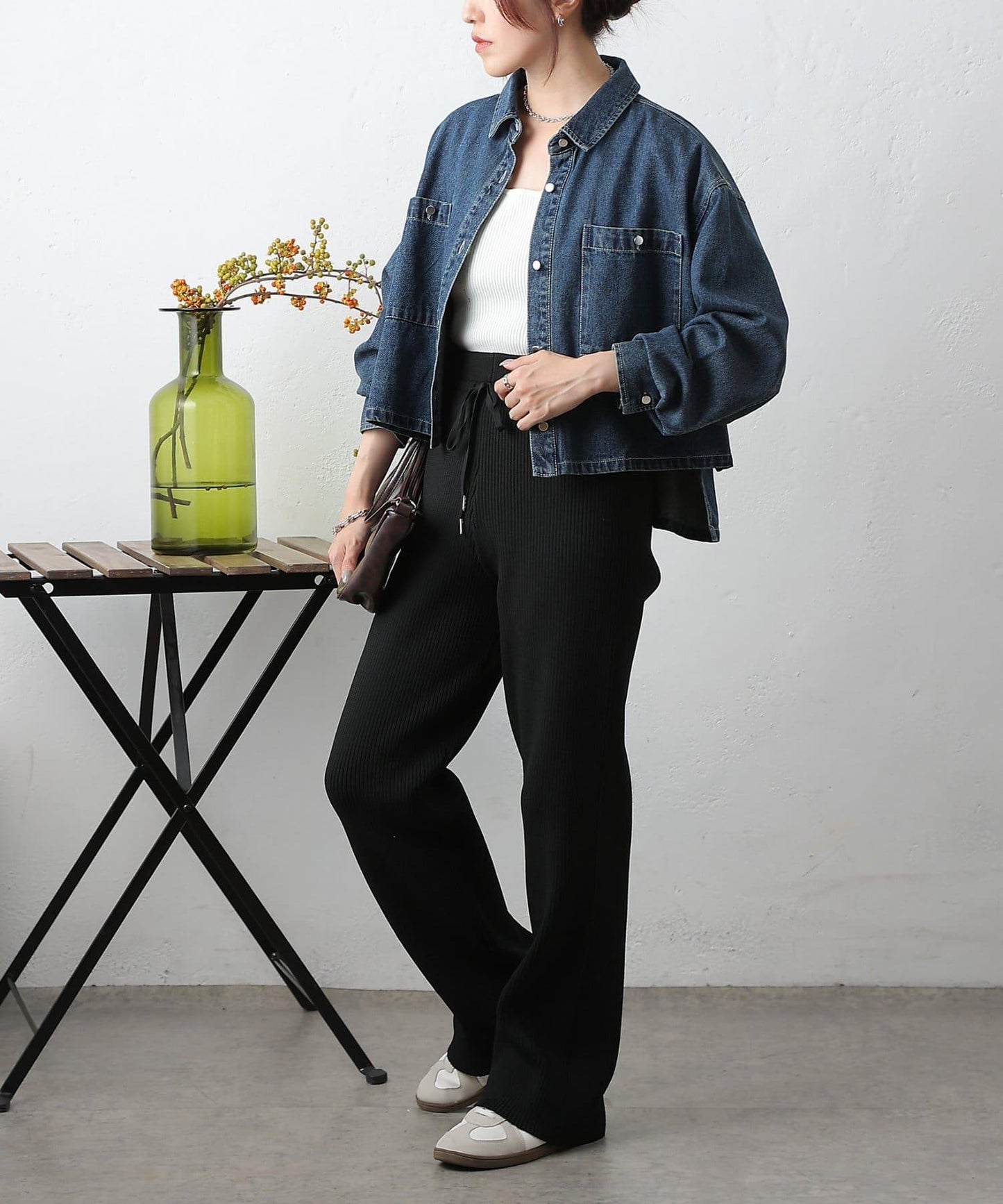 滌綸紗羅紋長褲