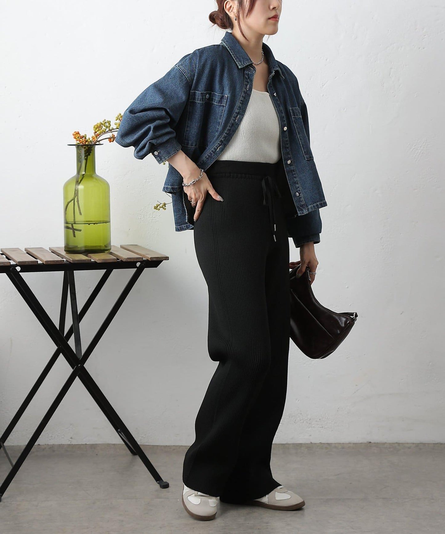 滌綸紗羅紋長褲