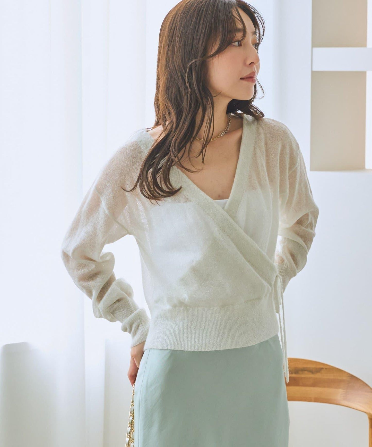 【La boutique BonBon】亮絲馬海毛可前後兩穿針織衫