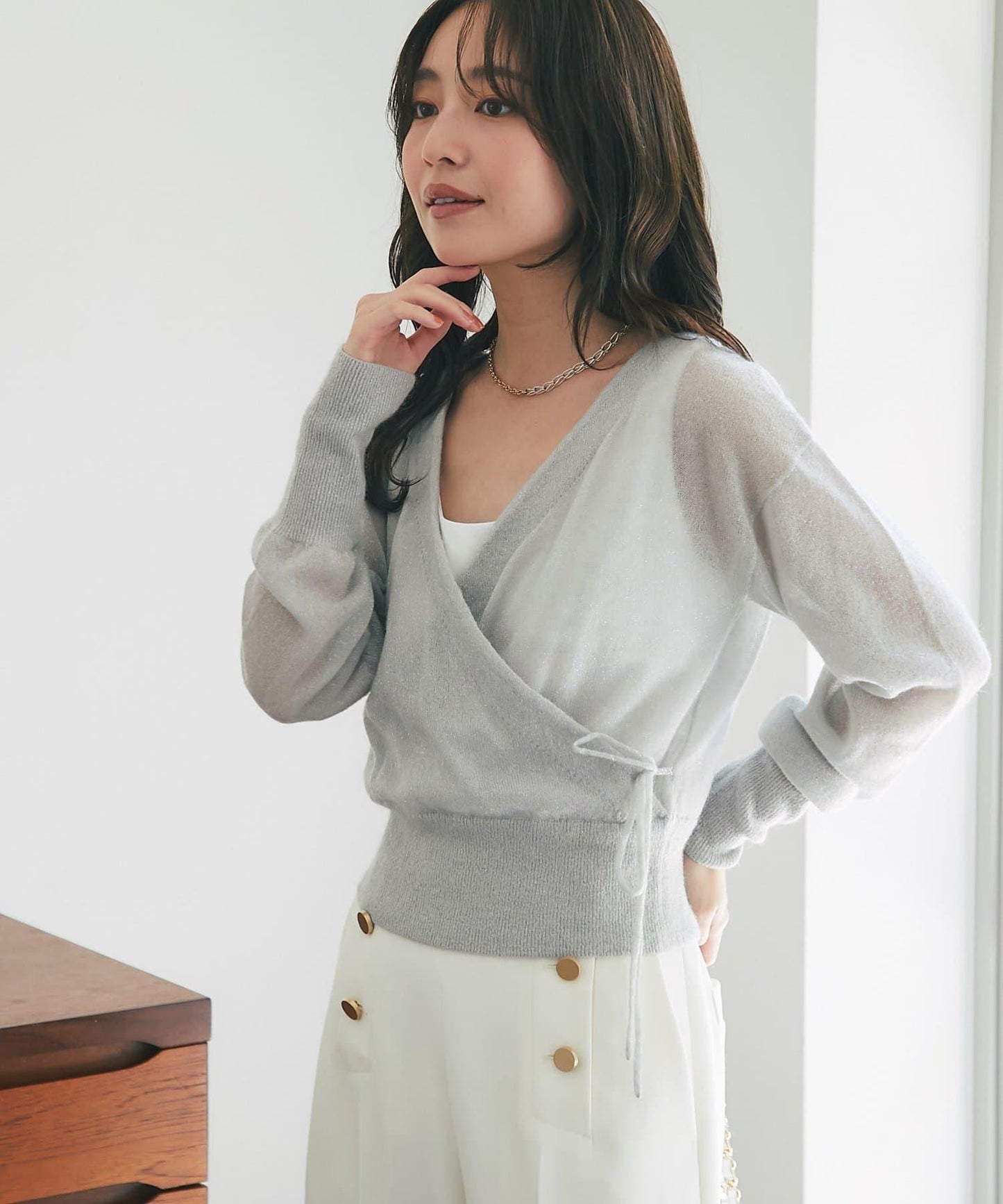 【La boutique BonBon】亮絲馬海毛可前後兩穿針織衫