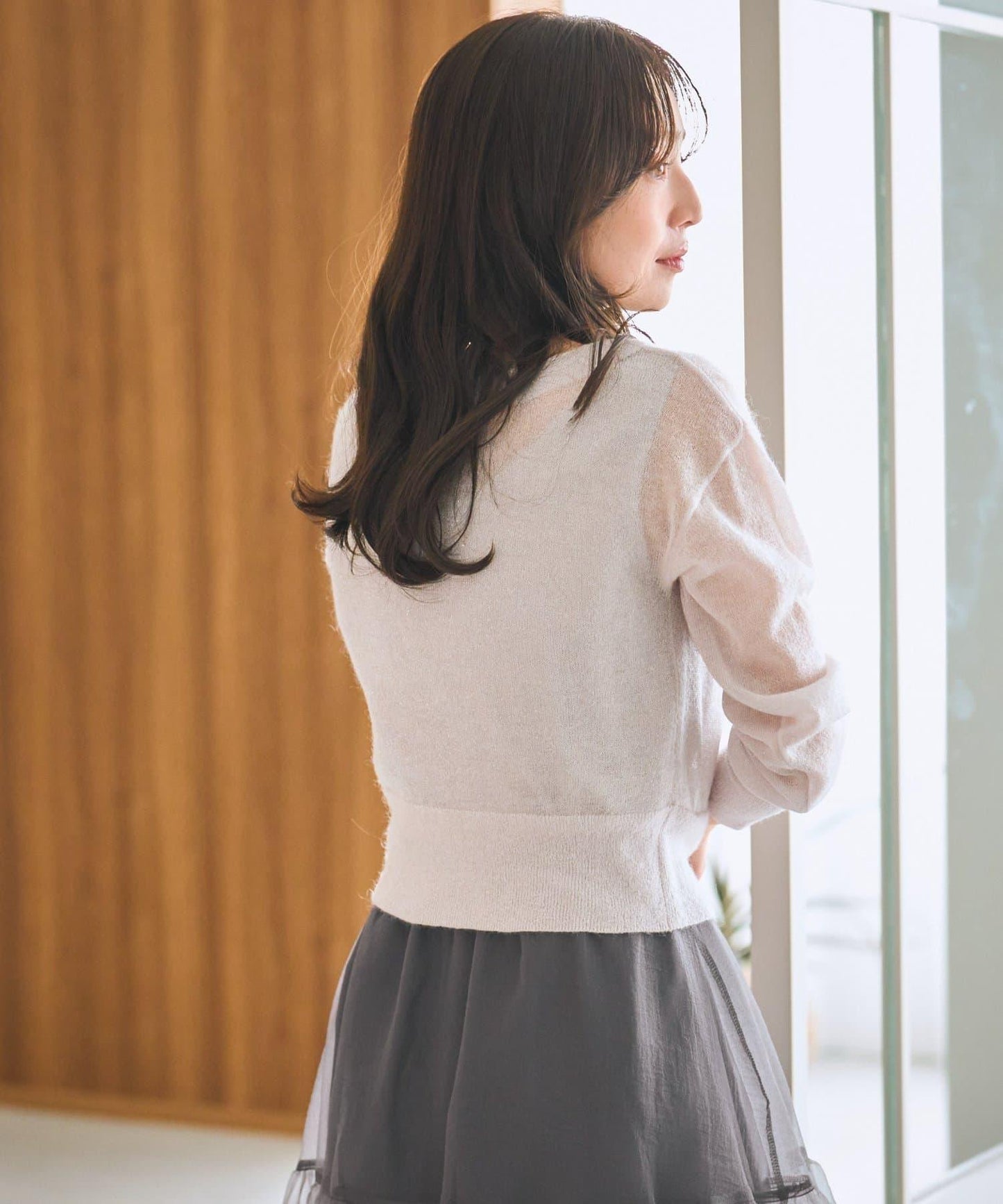 【La boutique BonBon】亮絲馬海毛可前後兩穿針織衫