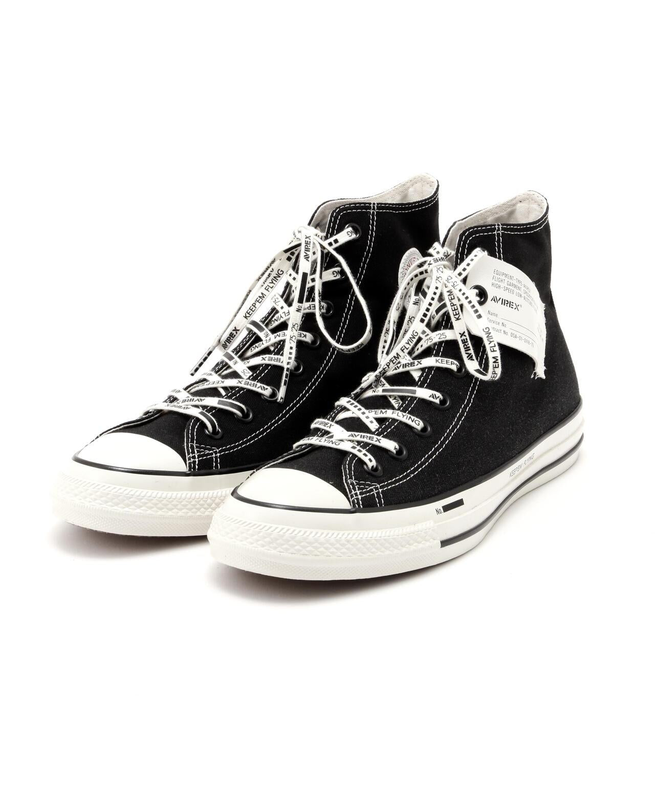 《AVIREX × CONVERSE》{ALL STAR} 復古高幫帆布鞋