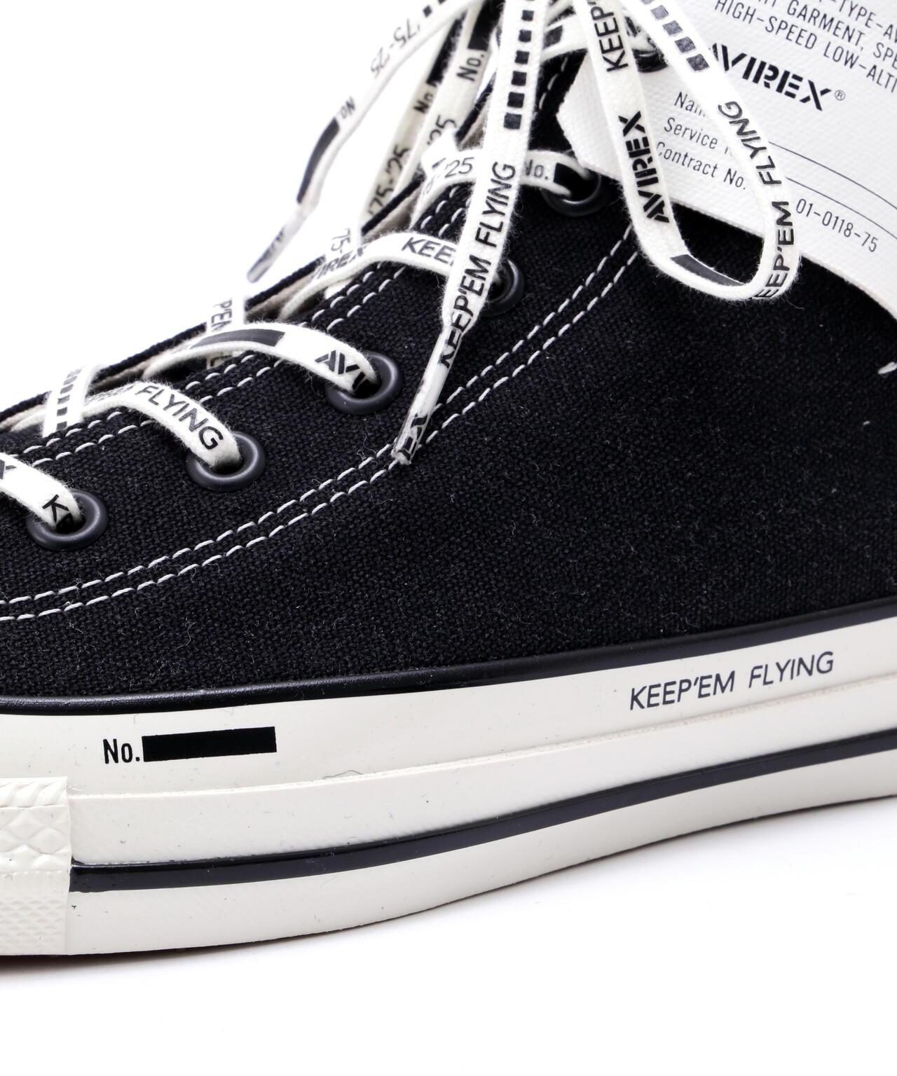 《AVIREX × CONVERSE》{ALL STAR} 復古高幫帆布鞋