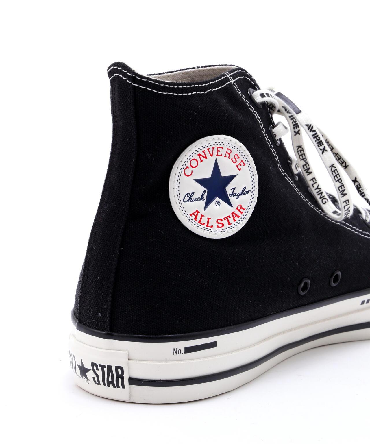 《AVIREX × CONVERSE》{ALL STAR} 復古高幫帆布鞋