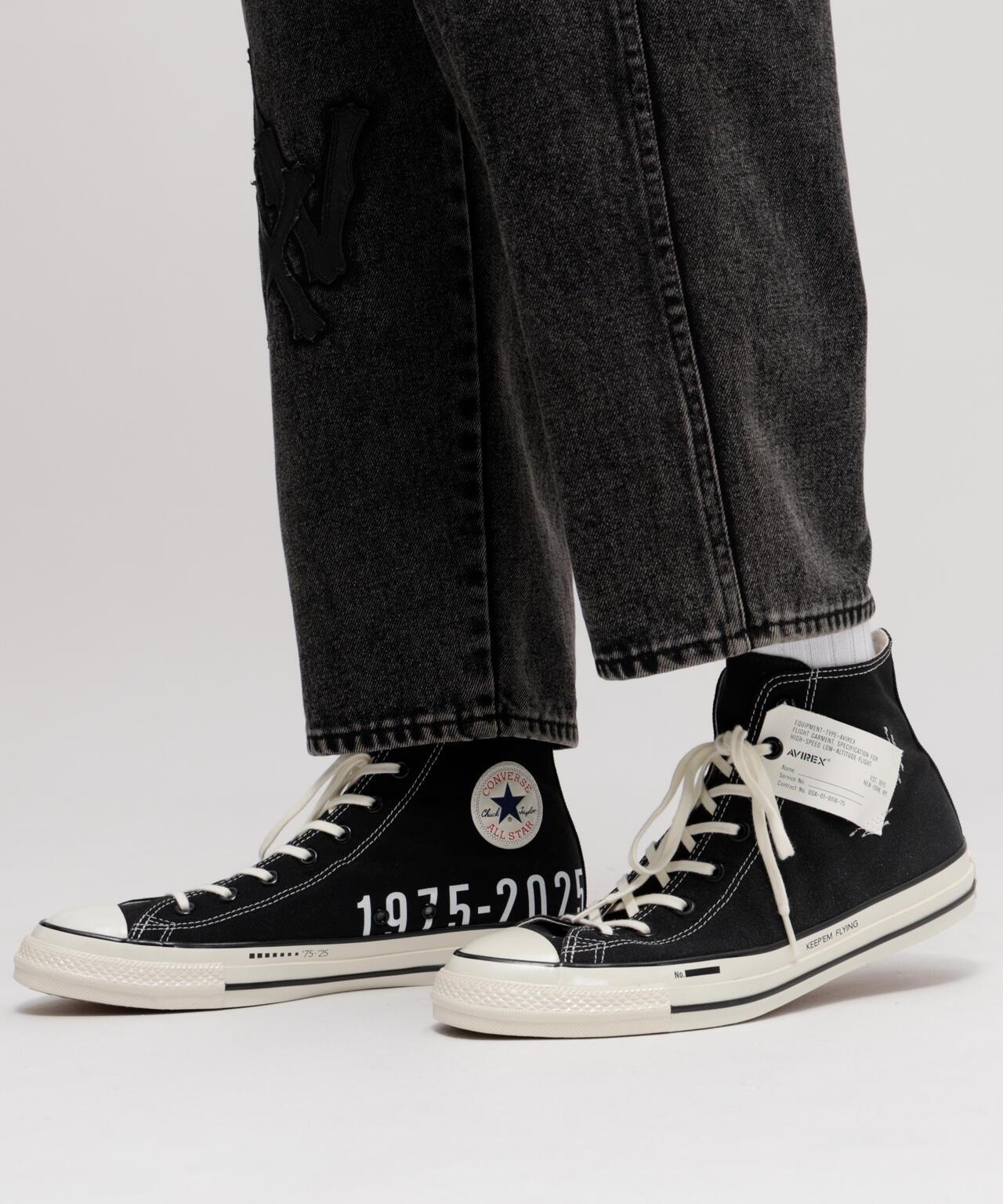 《AVIREX × CONVERSE》{ALL STAR} 復古高幫帆布鞋