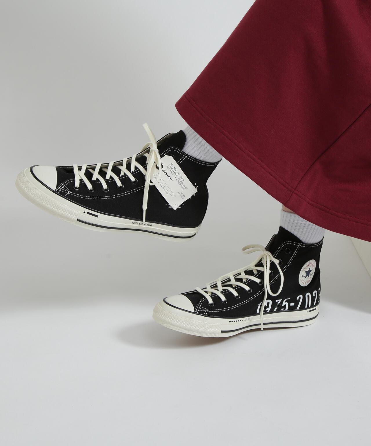 《AVIREX × CONVERSE》{ALL STAR} 復古高幫帆布鞋