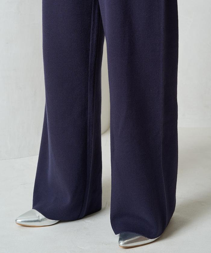 針織寬鬆休閒褲