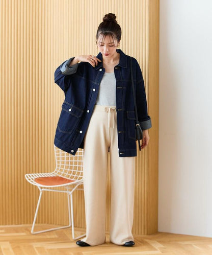 針織寬鬆休閒褲