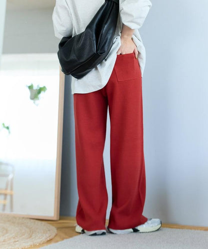 針織寬鬆休閒褲