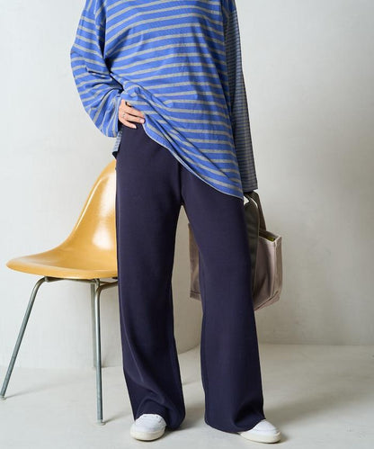 針織寬鬆休閒褲