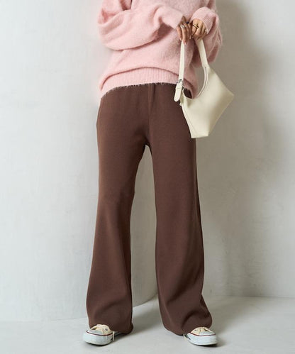 針織寬鬆休閒褲