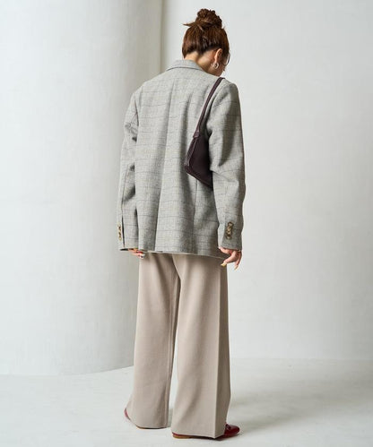 針織寬鬆休閒褲