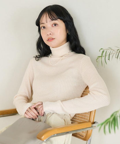 可水洗高領針織衫