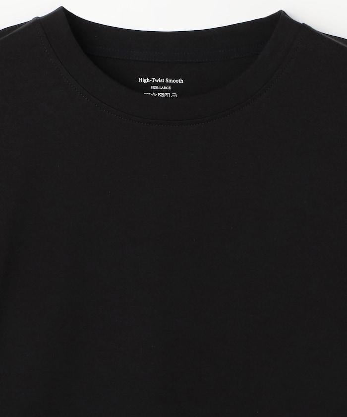 高捻順滑純色長袖T恤 無圖案