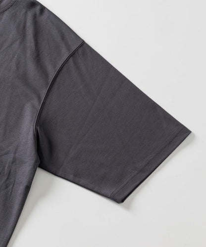 高捻順滑純色短袖T恤 無圖案