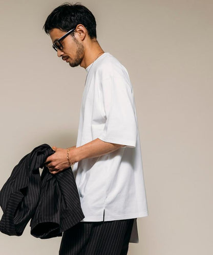 高捻順滑純色短袖T恤 無圖案