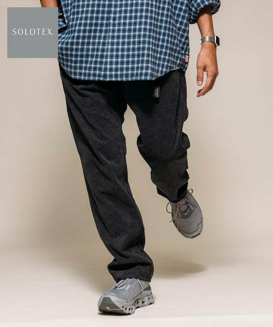 燈芯絨 SOLOTEX 修身款編織腰帶長褲